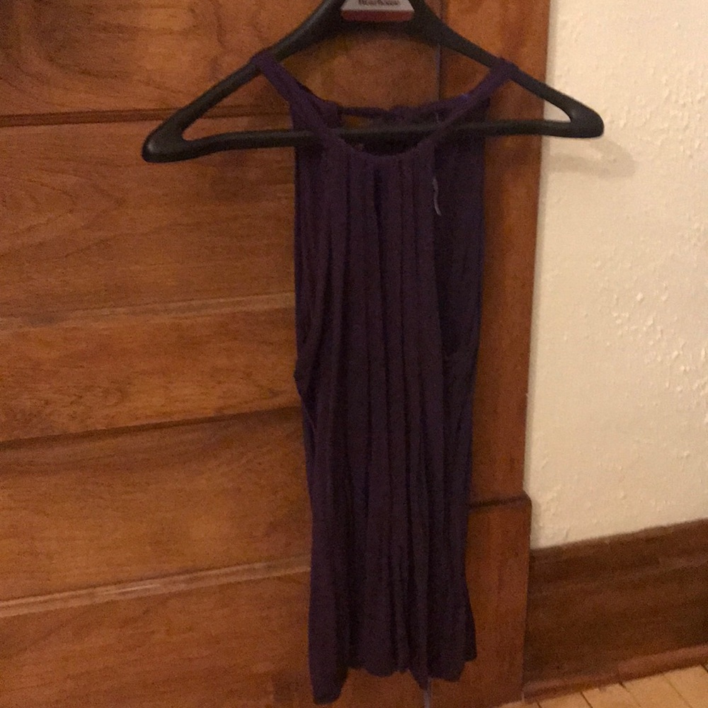 Dark Purple Eyelet Camisole